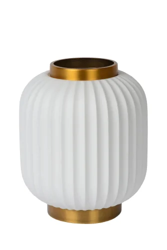 Настольная лампа Gosse 13535/24/31 Lucide белая 1 лампа, основание белое керамика в стиле современный винтаж  фото 2